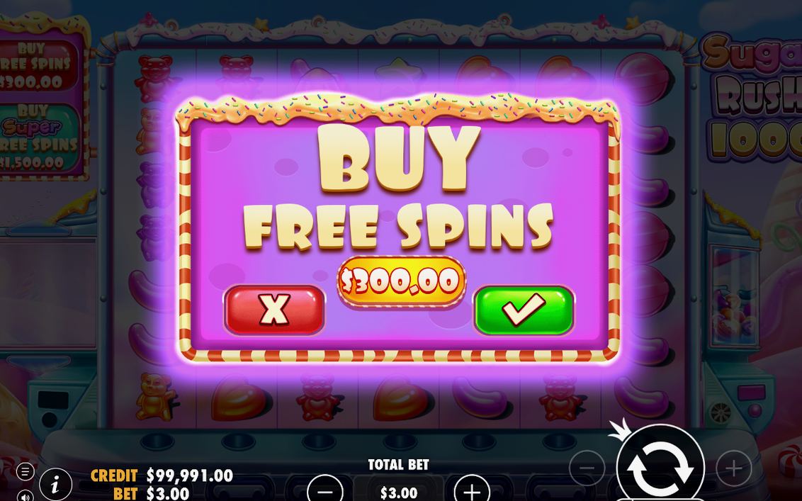 Free Spins round in progress on the 7x7 grid