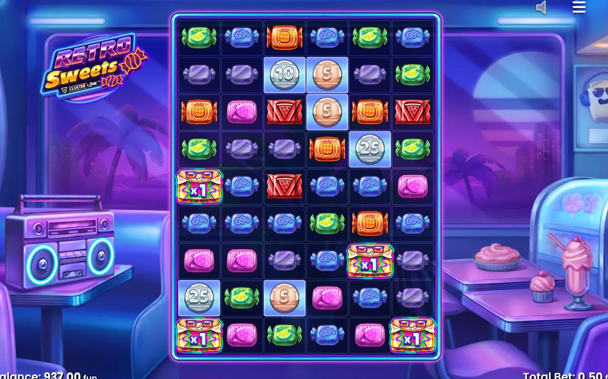 Free spins round in progress on the 6x9 grid