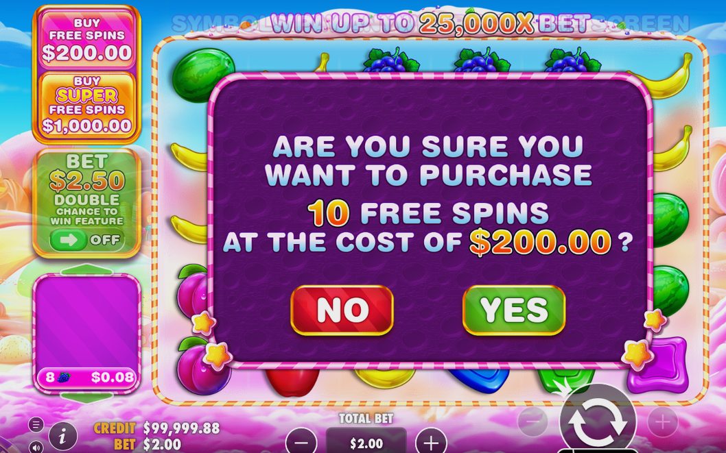 Free Spins round with Multiplier bombs on the grid